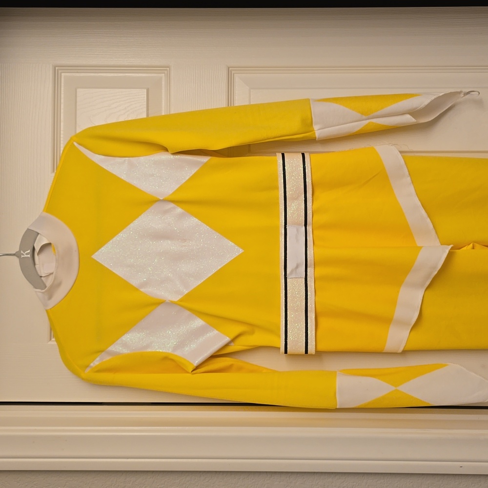 Women yellow power ranger costume